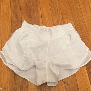 Lululemon Athletica Cream Athletic Shorts